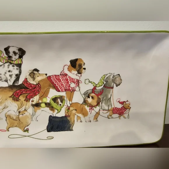 14" PIER 1 Christmas Serving Platter - Picture 3 of 5